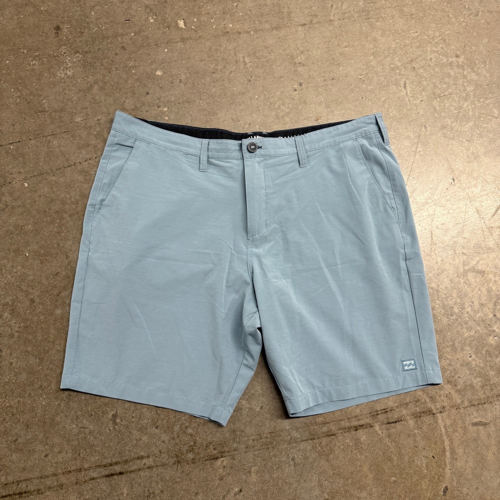 Billabong Mens Crossfire Hybrid Shorts Blue Grey Size 40 Quick Dry Stretch Chino